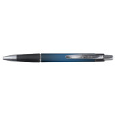 Cool Blue-Black Grainy Vignette Pen (Achterkant)
