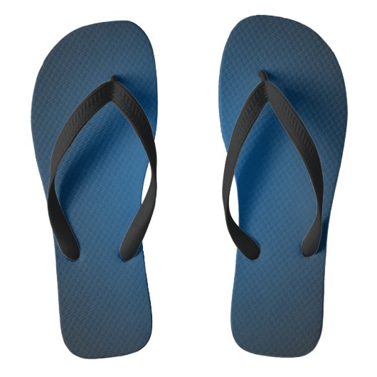 Cool Blue-Black Grainy Vignette Teenslippers (Voetbed)