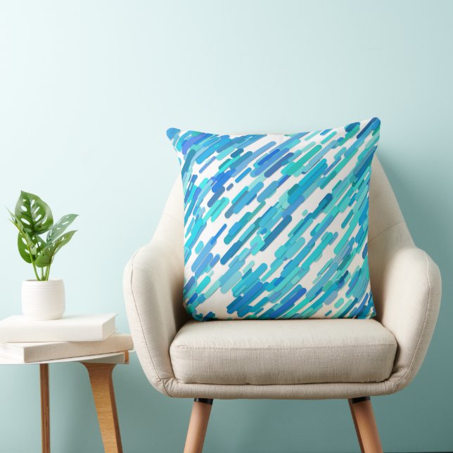 Cool Blue Blue Blauwgroen Marine Kussen (Stoel)