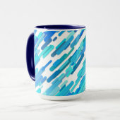 Cool Blue Blue Blauwgroen Marine Mok (Voorkant links)