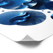 Cool Blue BLUE STARS Print (Hoek)