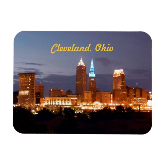 Cool Blue Cleveland Ohio Magnet Magneet (Horizontaal)
