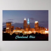 Cool Blue Cleveland Ohio Poster (Voorkant)