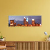 Cool Blue Cleveland Wrapped Canvas Print (Insitu (Woonkamer))