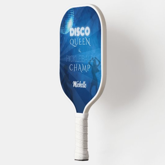 Cool Blue Disco Queen Pickleball Champ Pickleball Paddle (Links)