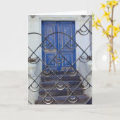 Cool Blue Door Kaart (Gele Bloem)