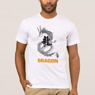 Cool Blue Dragon Grafische T-Shirt - Japanse Esthe