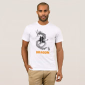 Cool Blue Dragon Graphic T-Shirt - Japanese Aesthe (Voorkant volledig)