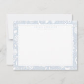 Cool Blue Easter Egg Frame Note Card Kaart (Voorkant)