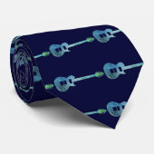 Cool Blue Electric Guitar Stropdas (Opgerold)