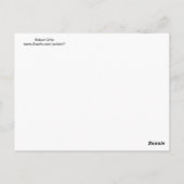 Cool Blue en Red Robots Novelty Gifts Briefkaart (Achterkant)