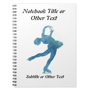 Cool Blue Figater Skater Notitieboek