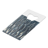 Cool Blue Flame Creditkaart Flessenopener (Achterkant Gekanteld)