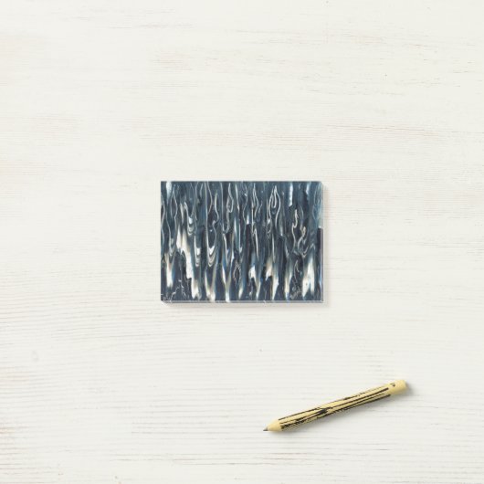 Cool Blue Flame Post-it® Notes (Op bureau)