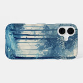 Cool Blue Forest iPhone 16 Hoesje (Achterkant horizontaal)