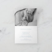 Cool Blue Foto Dank u / Uitnodiging Kaart (Binnen)