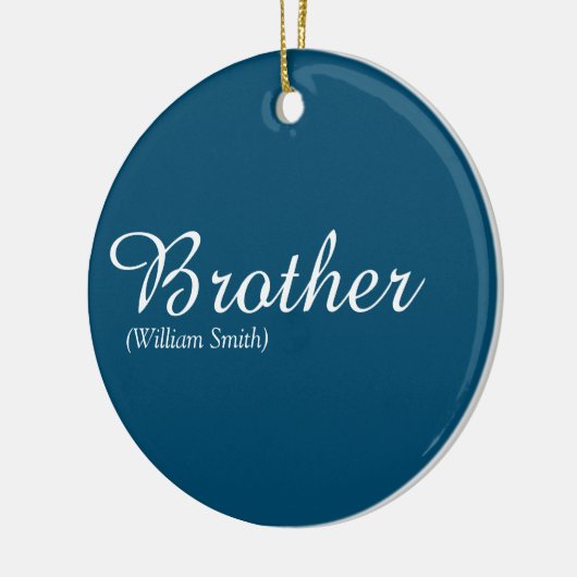 Cool Blue Fun World's Best Ever Broer Definitie Keramisch Ornament (Links)