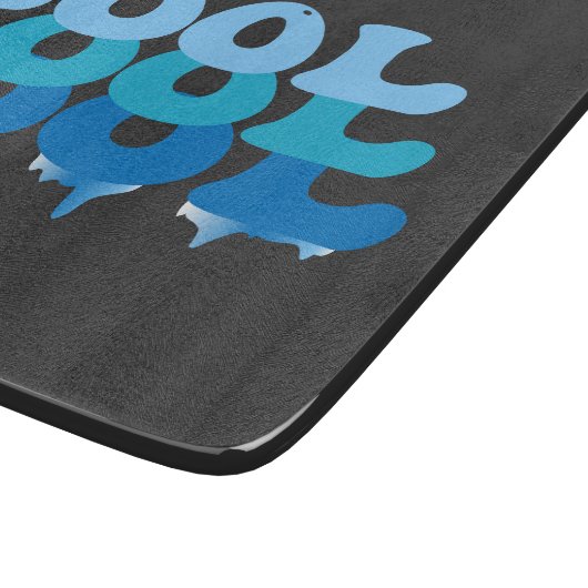 Cool Blue Funny Snijplank (Hoek)