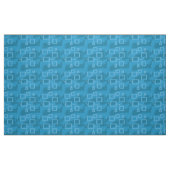 Cool Blue Geometric Circuit Fabric Stof (Fat Quarter)
