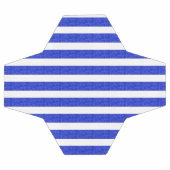 Cool Blue Geometric Stripes Voetbal (Enkel)