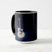 Cool Blue Ggloing Guitar Mok (Voorkant links)