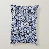 COOL Blue Glas in lood Patroon Accent Kussen (Achterkant (Verticaal))