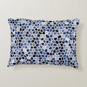 COOL Blue Glas in lood Patroon Accent Kussen (Achterkant)