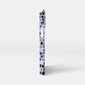 COOL Blue Glas in lood Patroon iPhone Hoesje (Rechterkant)