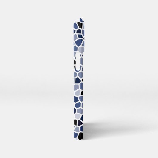 COOL Blue Glas in lood Patroon iPhone Hoesje (Rechterkant)