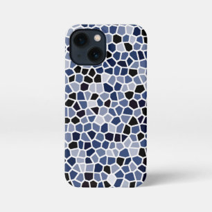 COOL Blue Glas in lood Patroon iPhone 13 Mini Hoesje