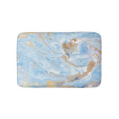 Cool Blue Gold Marble, Granite, Stone Texture Badmat (Voorkant)