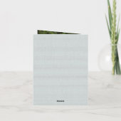 Cool Blue Hand Getrokken Boom Kerstfoto Feestdagen Kaart (Achterkant)