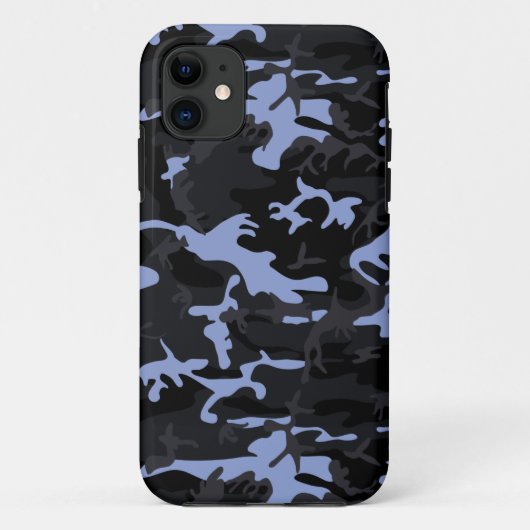 Cool Blue Highlights Camo Case-Mate iPhone Case (Achterkant)