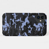 Cool Blue Highlights Camo Case-Mate iPhone Case (Achterkant (horizontaal))
