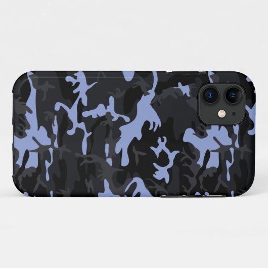 Cool Blue Highlights Camo Case-Mate iPhone Case (Achterkant (horizontaal))
