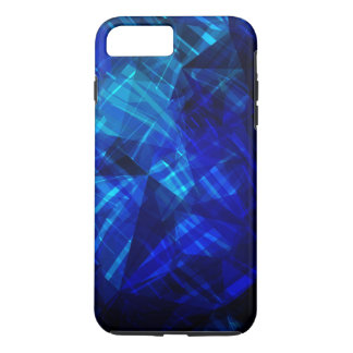 Cool Blue Ice Geometric Patroon iPhone 8/7 Plus Hoesje