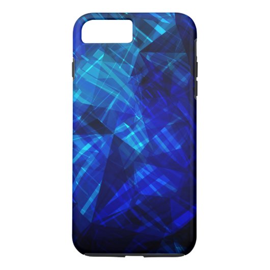 Cool Blue Ice Geometric Patroon Case-Mate iPhone Case (Achterkant)