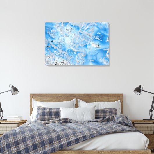 Cool Blue Iceberg Canvas Afdruk (Insitu (Slaapkamer))