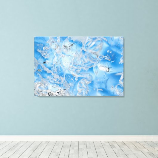 Cool Blue Iceberg Canvas Afdruk (Insitu (Houten vloer))