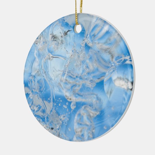 Cool Blue Iceberg Keramisch Ornament (Links)