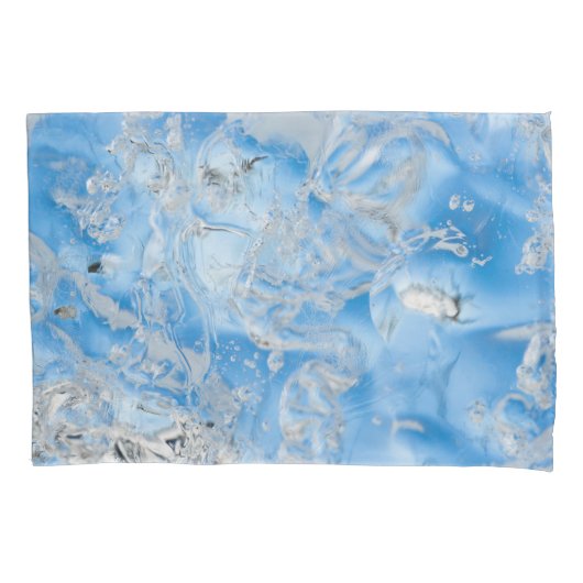 Cool Blue Iceberg Kussensloop (Voorkant-Links)