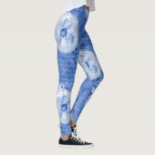 Cool Blue Leggings Flower Print Leggings (Rechts)