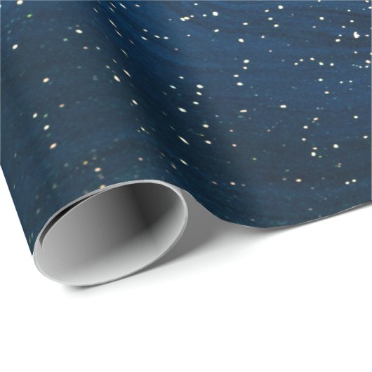 Cool Blue Marble Texture Cadeaupapier (Rol Hoek)