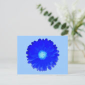 Cool Blue Marigold Briefkaart (Staand voorkant)