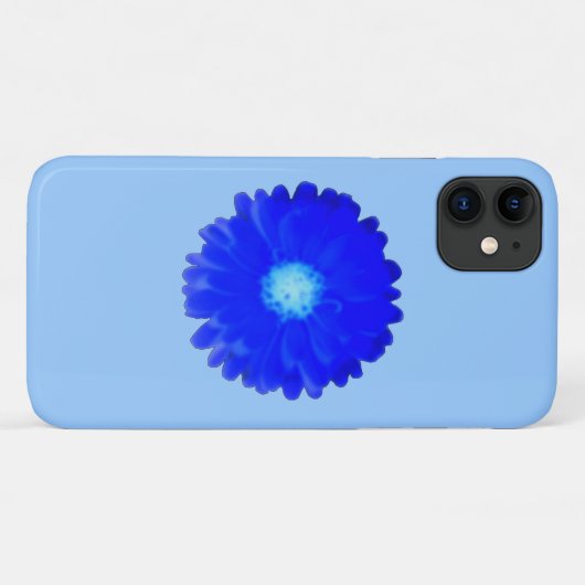 Cool Blue Marigold iPhone 3 Case (Achterkant (horizontaal))
