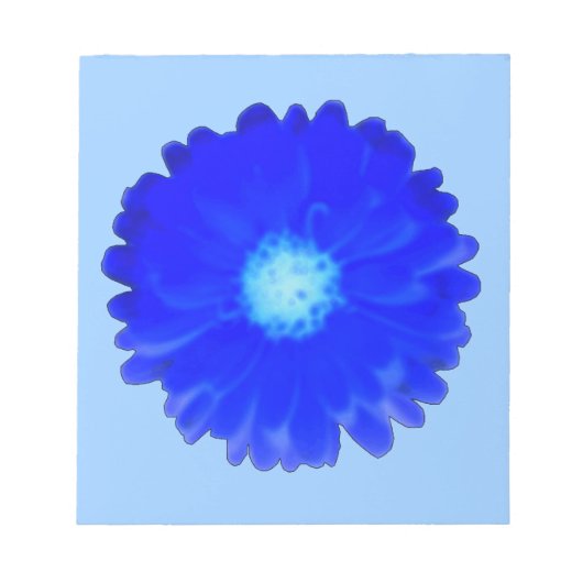 Cool Blue Marigold-laptop Notitieblok (Voorkant)