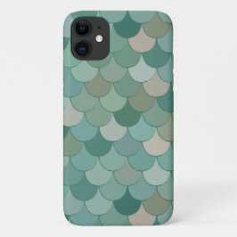 Cool Blue Merman Fish Scales Pattern Case-Mate iPhone Case