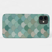 Cool Blue Merman Fish Scales Pattern Case-Mate iPhone Case (Achterkant (horizontaal))