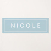 Cool Blue met naam in grote druk Yogamat (Voorkant (horizontaal))