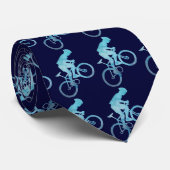 Cool Blue Mountain Biker Stropdas (Opgerold)